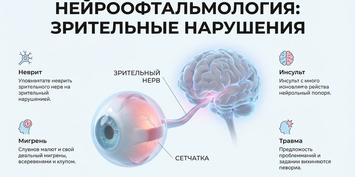 Нейроофтальмология: зрительные нарушения как "красные флаги" неврологических заболеваний (ОНМК, рассеянный склероз)