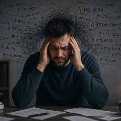 Как перестать прокручивать одну и ту же мысль — и почему «просто переключись» не работает