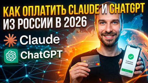 Оплата Claude и ChatGPT из России в 2026
