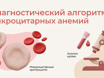 Диагностический алгоритм микроцитарных анемий