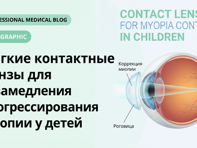 Мягкие контактные линзы для замедления прогрессирования миопии у детей