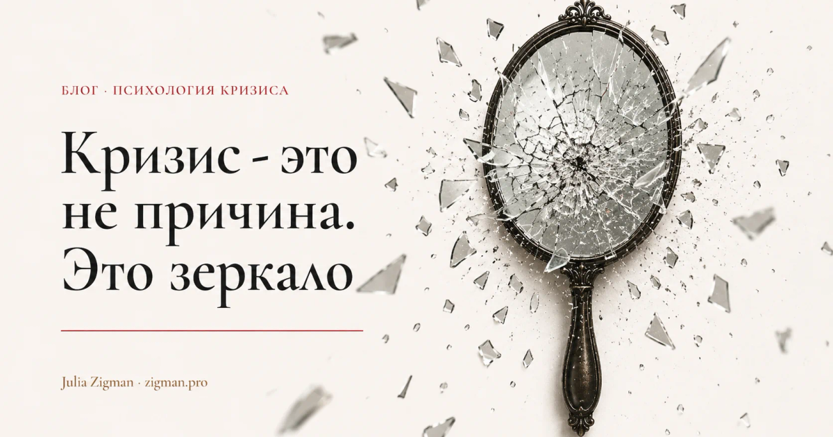 Кризис - это не причина. Это зеркало