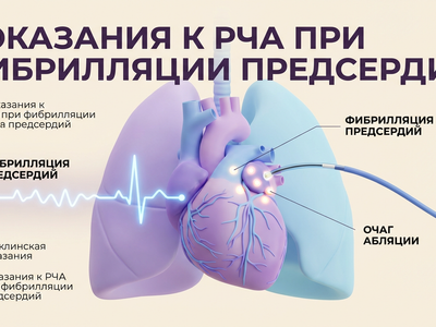 Показания к РЧА при фибрилляции предсердий