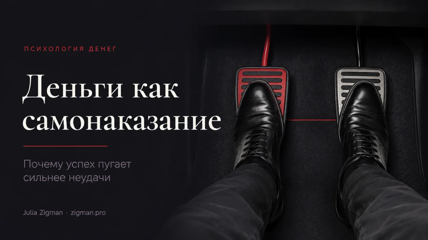 Деньги как самонаказание: почему успех пугает сильнее неудачи