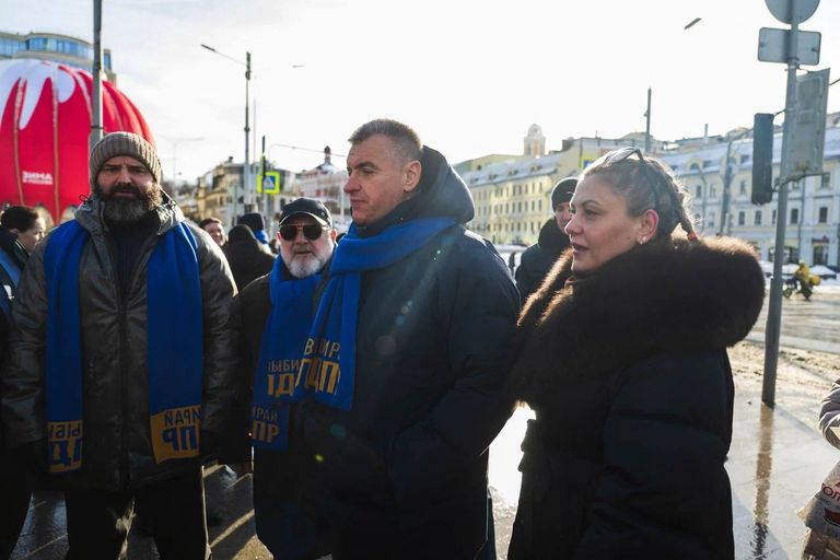 Принял участие в митинге ЛДПР в честь Дня защитника Отечества