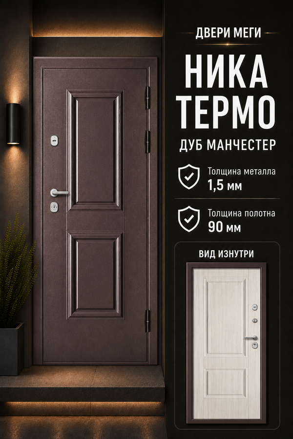 ВХОДНАЯ ДВЕРЬ «НИКА ТЕРМО» — входная дверь с терморазрывом